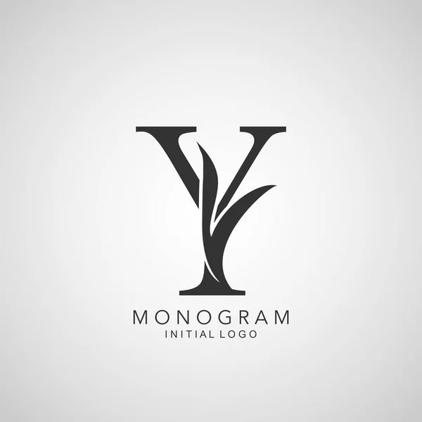 Logo Iniziale Del Monogramma Lettera Semplice Concetto Design Vettoriale Astratto — Vettoriale Stock