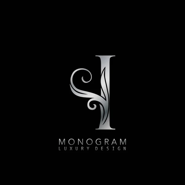 Lettre Logo Monogram Luxury Luxe Simple Conception Vectorielle Concept Abstrait — Image vectorielle