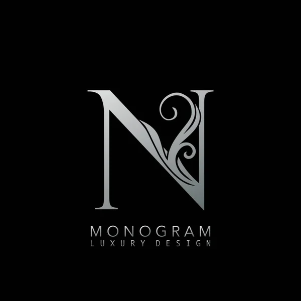 Monogram Luxury Logo Levél Egyszerű Luxus Vektor Tervezés Koncepció Elvont — Stock Vector