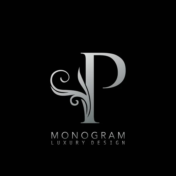 Monograma Luxo Logo Letter Simples Luxos Conceito Design Vetorial Abstrato —  Vetores de Stock