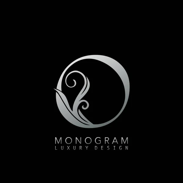 Lettre Monogram Luxury Logo Luxe Simple Conception Vectorielle Concept Abstrait — Image vectorielle