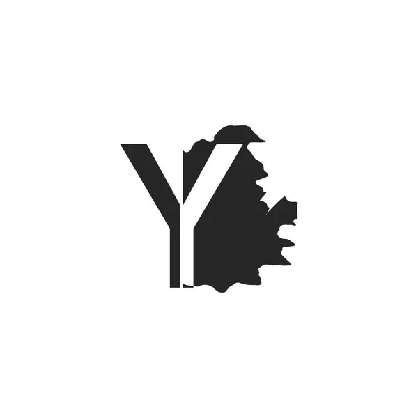 Icono Logotipo Salpicadura Plana Letra Corte Inicial Diseño Abstracto Vectores — Vector de stock