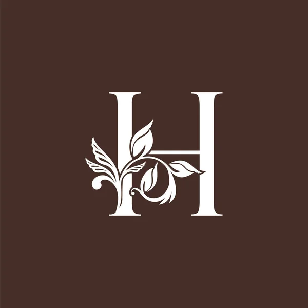 Lettre Design Icône Logo Luxe Monogramme Vintage Rustique Modèle Conception — Image vectorielle