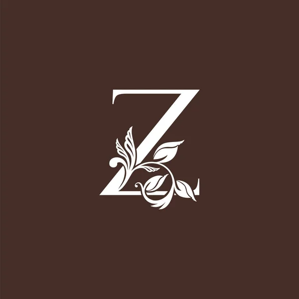 手紙Z高級ロゴアイコンデザイン モノグラムヴィンテージ素朴な 華やかなスタイルのデザインテンプレート — ストックベクタ