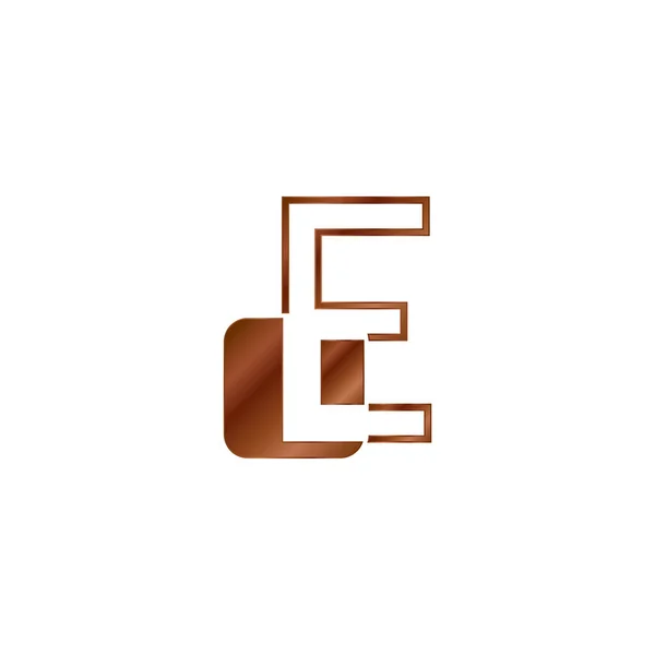 Absztrakt Techno Outline Letter Logo Vector Design Template Negative Space — Stock Vector
