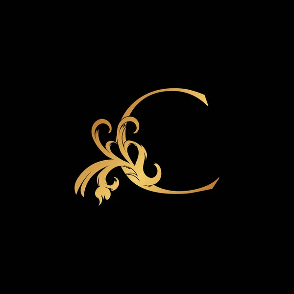 Elegante Luxury Letter Gouden Logo Vector Design Alfabet Lettertype Art — Stockvector