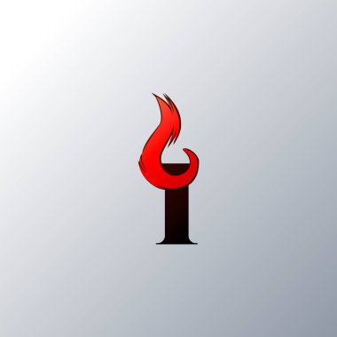 Sanat stili logo tasarımı şablonunda Baş harfleri yakma Alevi