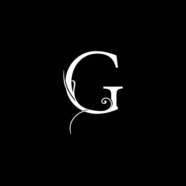 Minimalist Initial Letter Luxury Logo Design Vector Orcheating Monogram Alphabet — 스톡 벡터