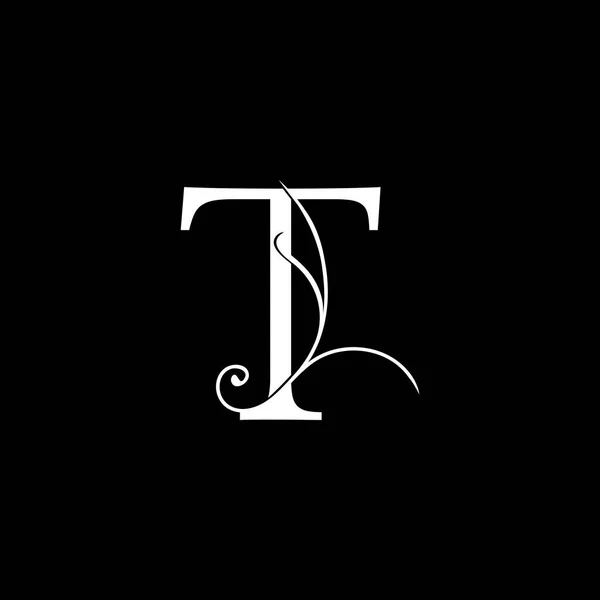 Minimalista Iniziale Lettera Luxury Logo Design Vettore Decorazione Monogramma Alfabeto — Vettoriale Stock