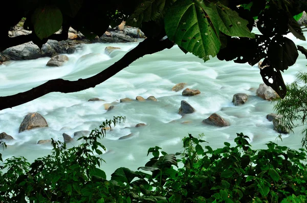 Rivière Montagne Dans Himalaya Népal — Photo