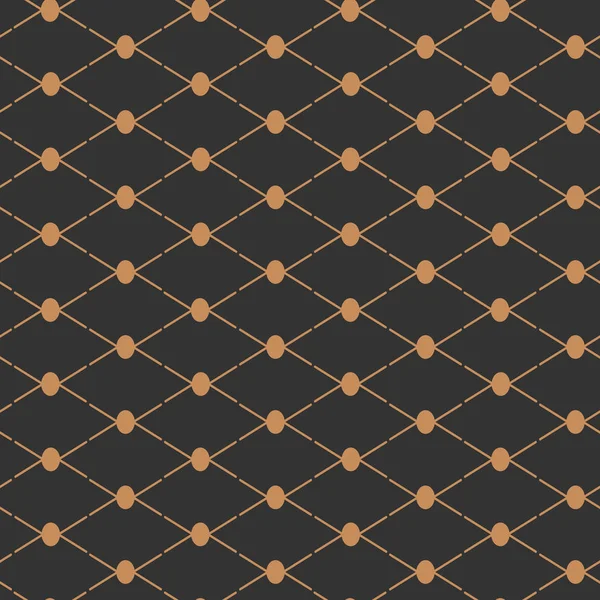 Guldlinjens geometriska sömlösa mönstervektor — Stock vektor