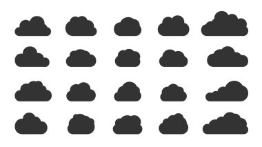 Kabarcık şekilli hava balonu vektörü seti