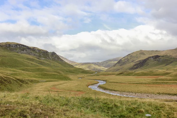 Wunderschöne Landschaft Eines Flusses Der Durch Ein Tal Mit Grünem — Stockfoto