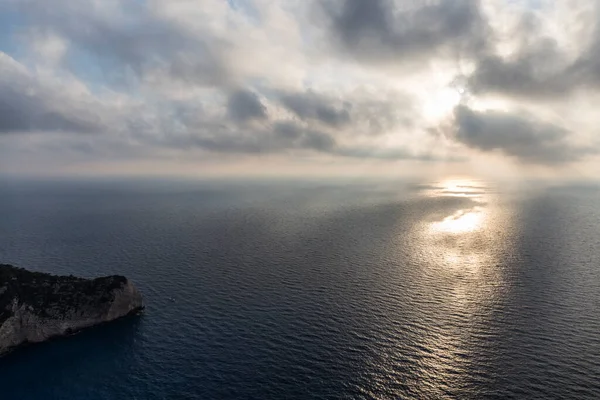 Tramonto Nuvole Zante Grecia — Foto Stock