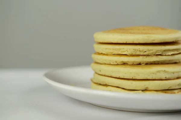 Pancakes Honey Enjoy — Stock Photo, Image