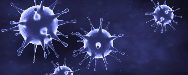 Mikroskooppinen Näkemys Influenssaviruksen Soluista Lääketieteellinen Kuva — kuvapankkivalokuva