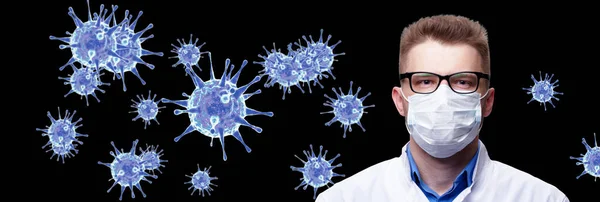 Вспышка Вируса Короны Эпидемический Вирус Респираторного Синдрома — стоковое фото