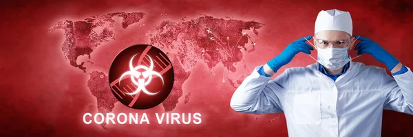 Corona Virus Outbreaking Epidemic Virus Respiratory Syndrome — Stock Photo, Image