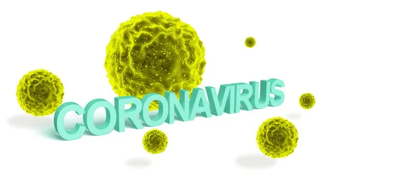 Gambaran Mikroskopik Dari Sel Virus Influenza Ilustrasi Medis — Stok Foto