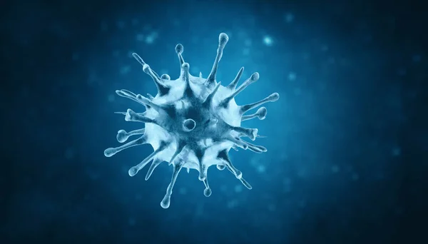 Microscopic View Influenza Virus Cells Medical Illustration — Stock Photo, Image
