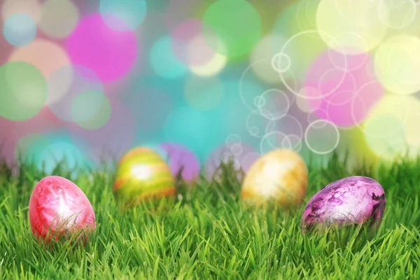 Σύνθεση Του Πάσχα Αυγά Γιορτινή Διακόσμηση Καλό Πάσχα — Φωτογραφία Αρχείου