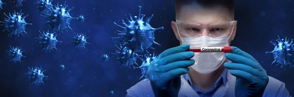 Вспышка Вируса Короны Эпидемический Вирус Респираторного Синдрома — стоковое фото