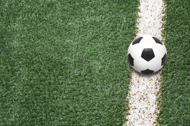 Deri top ile geleneksel futbol oyunu
