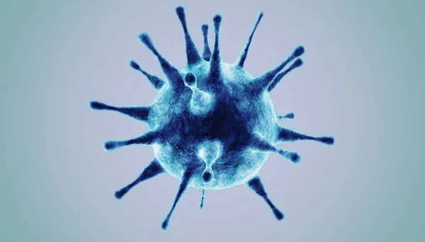 Visão Microscópica Das Células Vírus Influenza Ilustração Médica — Fotografia de Stock