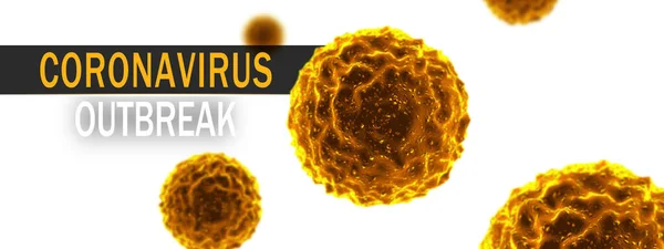 Visão Microscópica Das Células Vírus Influenza Ilustração Médica — Fotografia de Stock