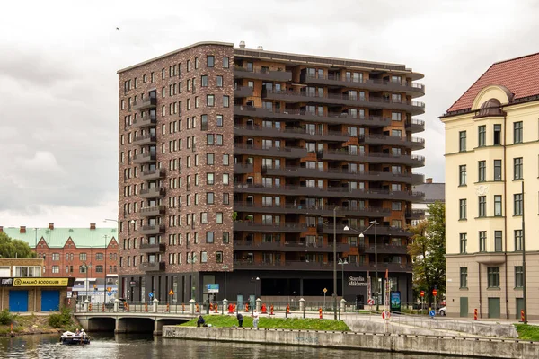 Malmo Sweden September 2018 Apartment Building Slussplan Recently Completed Stands — Stock Photo, Image