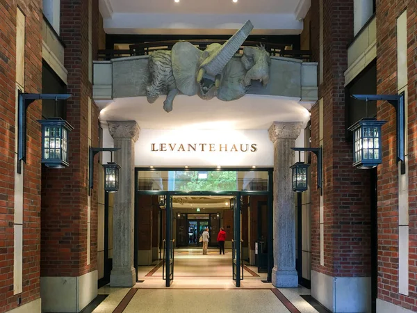 Hamburg Almanya Temmuz 2017 Levantehaus Büyük Girişi Aynı Zamanda Grand - Stok İmaj