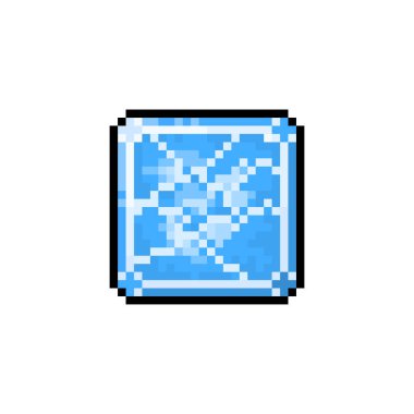  Oyunlar ve web siteleri için buz dokusu olan piksel düğmesi