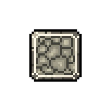  Oyunlar ve web siteleri için taş desenli piksel düğmesi