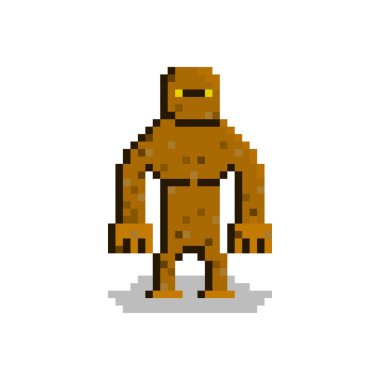 Oyunlar ve web siteleri için piksel karakter golemi