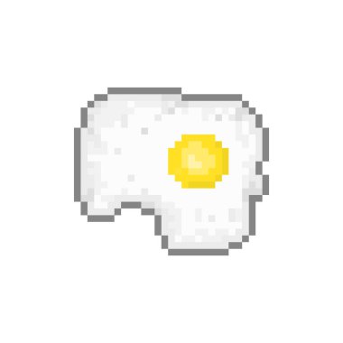 Oyun ve web siteleri için piksel çırpılmış yumurta