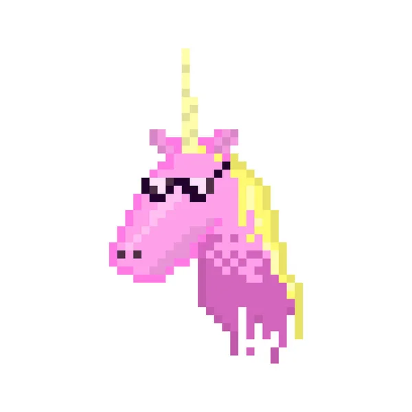 Pixel Carácter Unicornio Para Juegos Sitios Web — Vector de stock