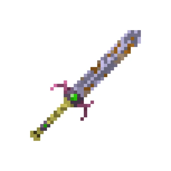用于游戏和网站的Pixel魔法剑 — 图库矢量图片