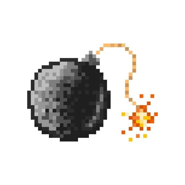 Pixelová Bomba Pro Hry Webové Stránky — Stockový vektor