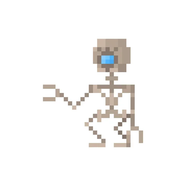 Robot Punk Vapeur Personnage Pixel Pour Jeux Sites Web — Image vectorielle