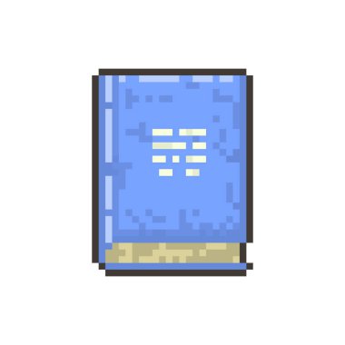 Oyunlar ve web siteleri için piksel eski sihirli kitap