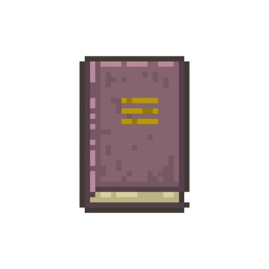 Oyunlar ve web siteleri için piksel eski sihirli kitap