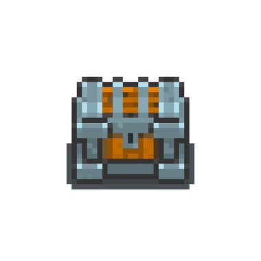 Oyunlar ve web siteleri için piksel eski göğüs