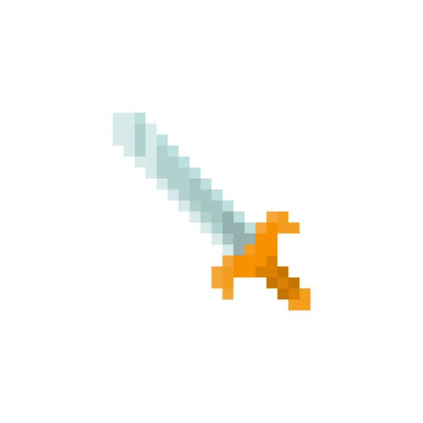 Pixel Sword Games Web Sites — Stock Vector