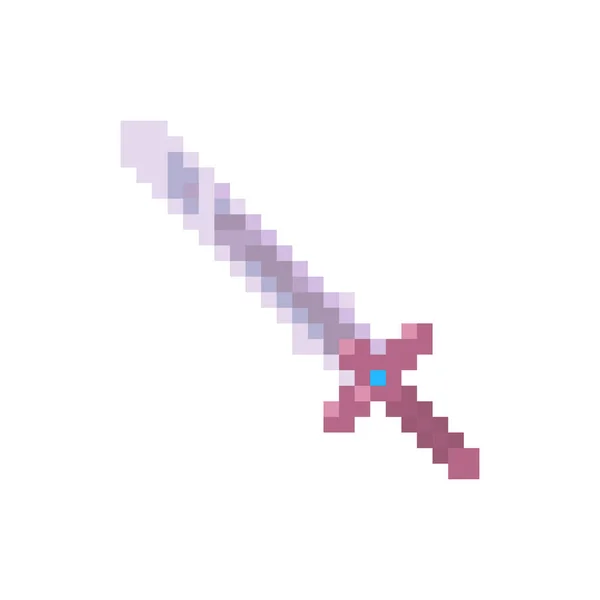 Pixel Oder Schwert Für Spiele Und Webseiten — Stockvektor