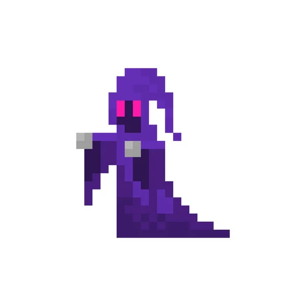 Pixel Personnage Warlock Pour Les Jeux Les Sites Web — Image vectorielle