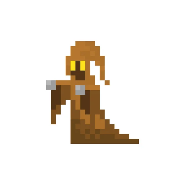 Pixel Personnage Warlock Pour Les Jeux Les Sites Web — Image vectorielle