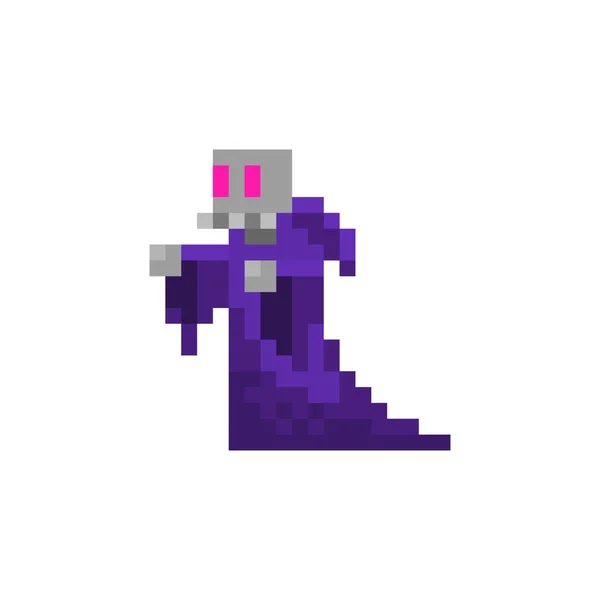 Pixel Personnage Warlock Pour Les Jeux Les Sites Web — Image vectorielle