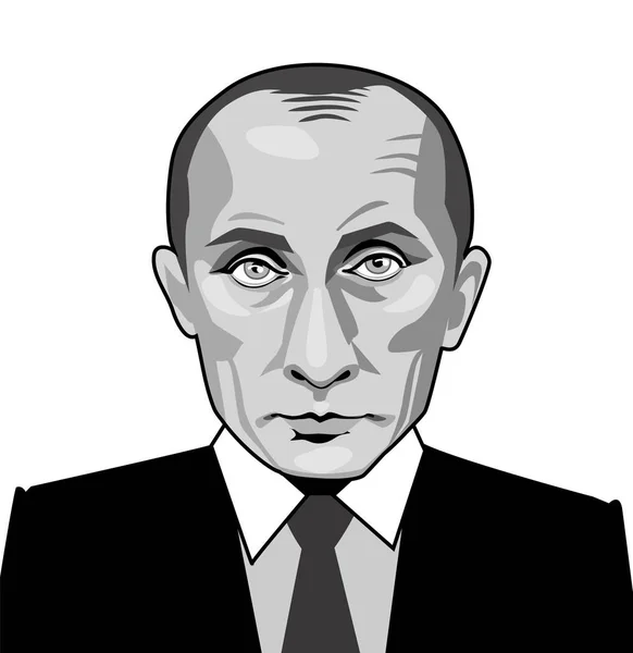 25 maj. 2017 Vladimir Putin. — Stock vektor