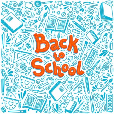 İleti örneği koleksiyonu. Anahat stili. Geri okul ince çizgi vektör çizim şablonu beyaz arka plan üzerinde izole doodle. Yarım yamalak vektör kavramları ile grafik tasarım, web afiş için ileti örneği 