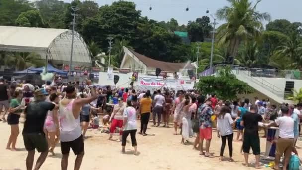 Festival Holi Dos Hindus Celebrado Com Cores — Vídeo de Stock